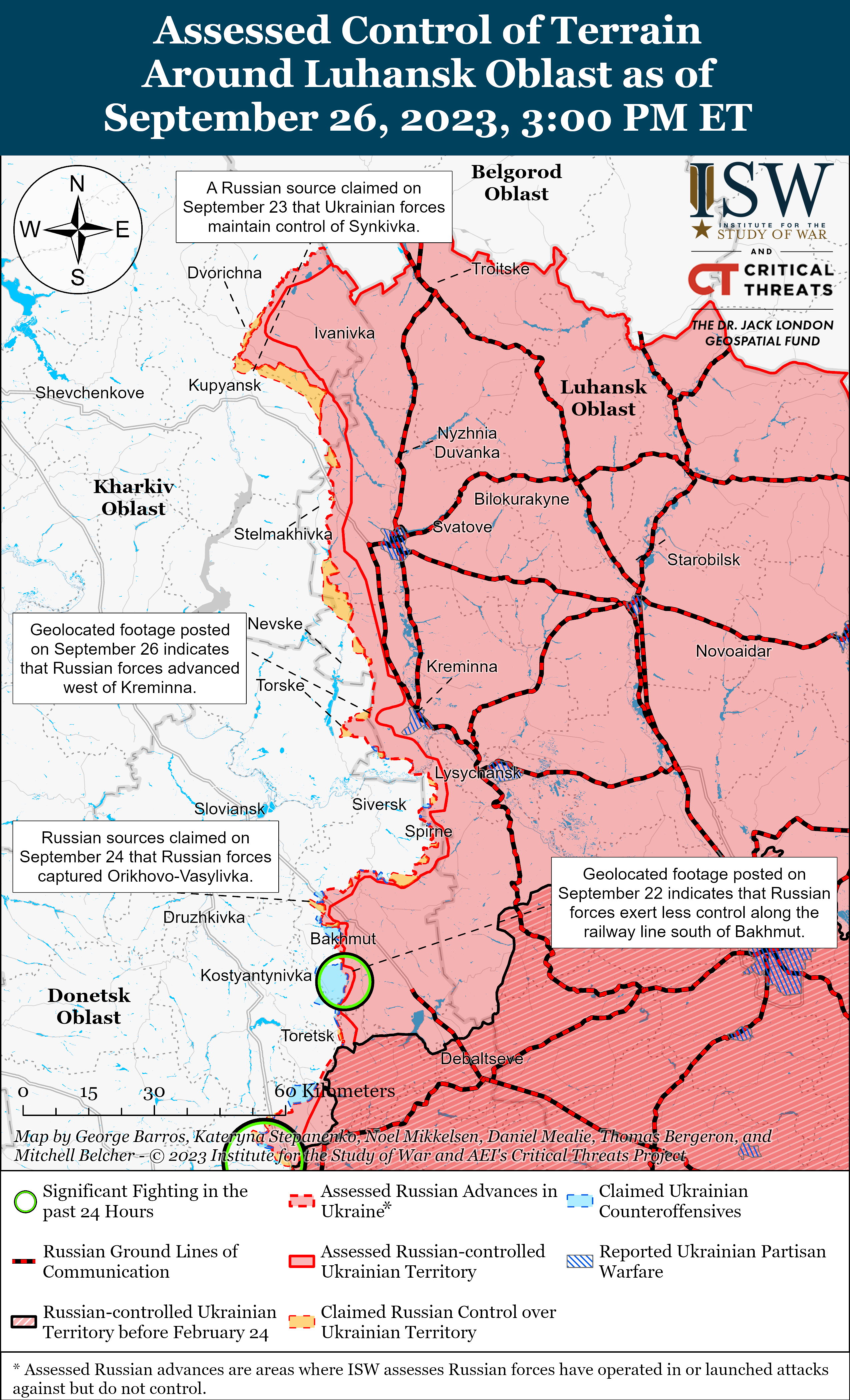 Russian Offensive Campaign Assessment, September 26, 2023 | Institute ...